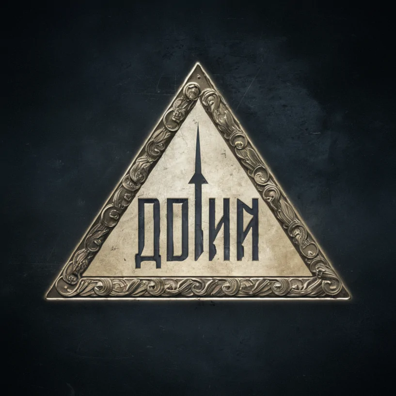 The Vory symbol for 'one' (один).